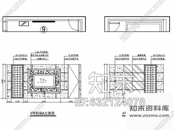 施工图张家港全套皇家ktv装修设计图纸cad施工图下载【ID:632124078】