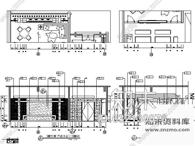 施工图125㎡豪华夜总会包房施工图cad施工图下载【ID:632130078】