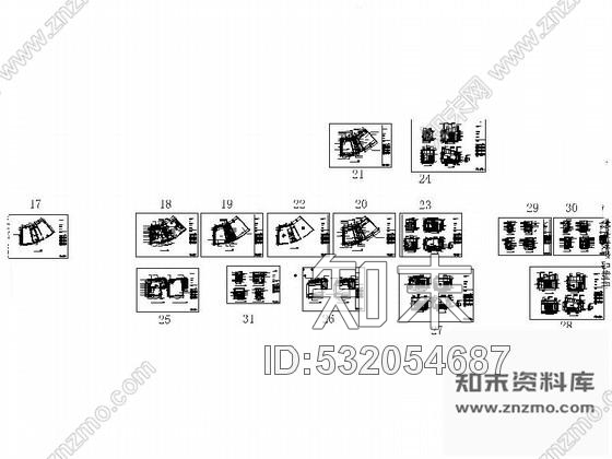 施工图豪华单间客房装修图施工图下载【ID:532054687】