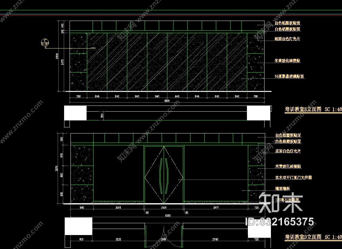 工装CAD施工图丨室内装修方案施工图下载【ID:832165375】