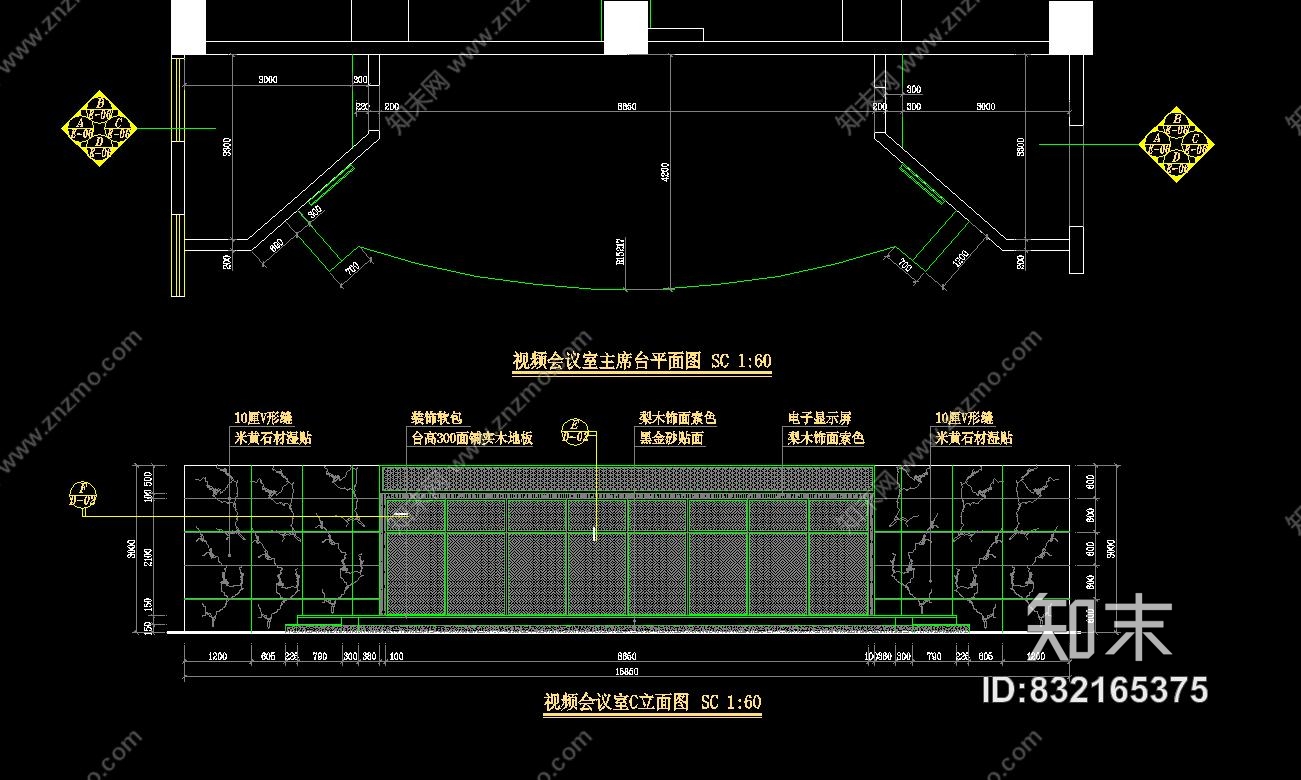 工装CAD施工图丨室内装修方案施工图下载【ID:832165375】