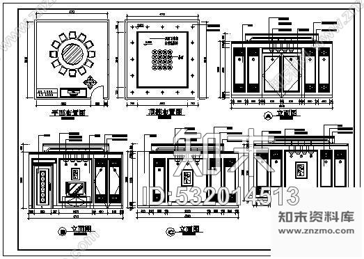 施工图餐厅精装装修图纸cad施工图下载【ID:532014513】
