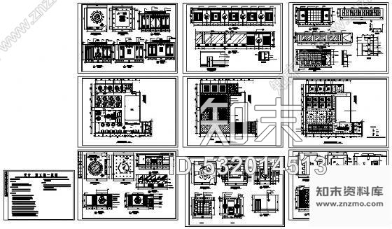 施工图餐厅精装装修图纸cad施工图下载【ID:532014513】