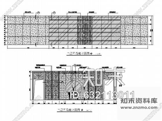 施工图广东经典休闲健身会所室内装修图cad施工图下载【ID:632113011】
