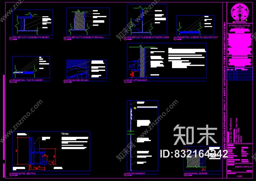 星巴克上海陆家嘴公馆店丨CAD施工图+软装挂画cad施工图下载【ID:832164242】