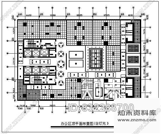 图块/节点办公楼装修布置图cad施工图下载【ID:832288700】