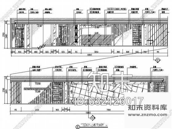 施工图广东某现代KTVVIP包房室内装修施工图cad施工图下载【ID:632126017】