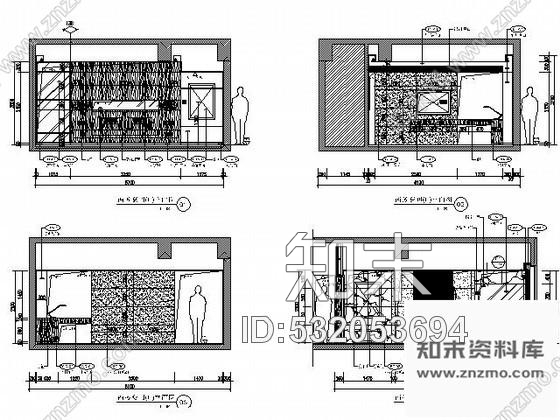 施工图深圳四星级旅游涉外酒店客房部施工图含实景cad施工图下载【ID:532053694】