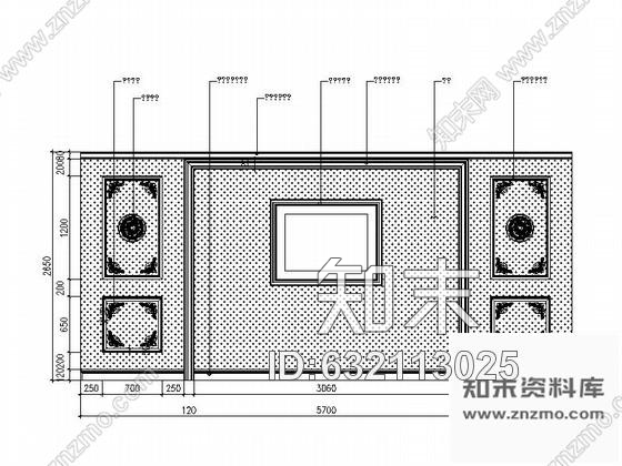 施工图某奢华欧式足疗会所小包间装修图cad施工图下载【ID:632113025】