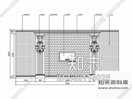 施工图某奢华欧式足疗会所小包间装修图cad施工图下载【ID:632113025】