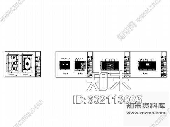 施工图某奢华欧式足疗会所小包间装修图cad施工图下载【ID:632113025】