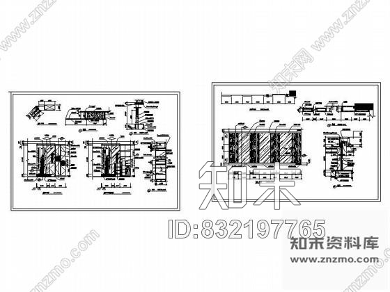 图块/节点客厅装饰墙详图cad施工图下载【ID:832197765】