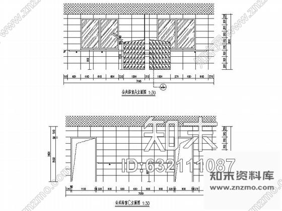 施工图北京高级现代养老机构室内装修施工图含效果施工图下载【ID:632111087】