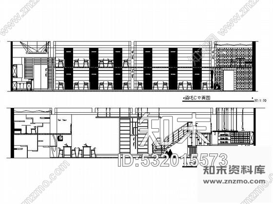 施工图某现代时尚酒吧室内装修施工图cad施工图下载【ID:532015573】