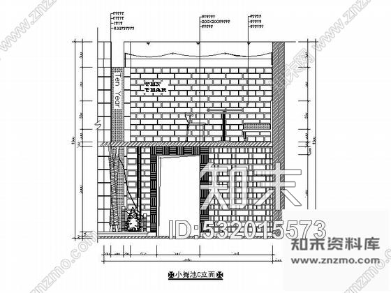 施工图某现代时尚酒吧室内装修施工图cad施工图下载【ID:532015573】