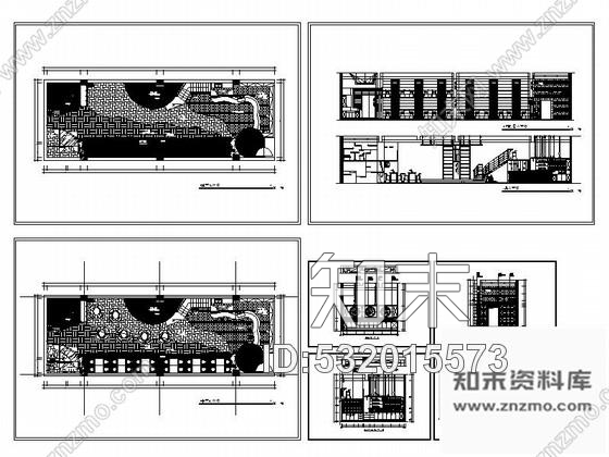 施工图某现代时尚酒吧室内装修施工图cad施工图下载【ID:532015573】