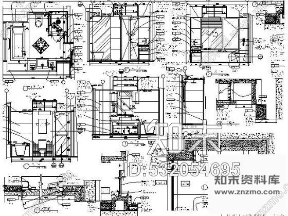 施工图成都高档商务酒店标准客房施工图cad施工图下载【ID:532054695】