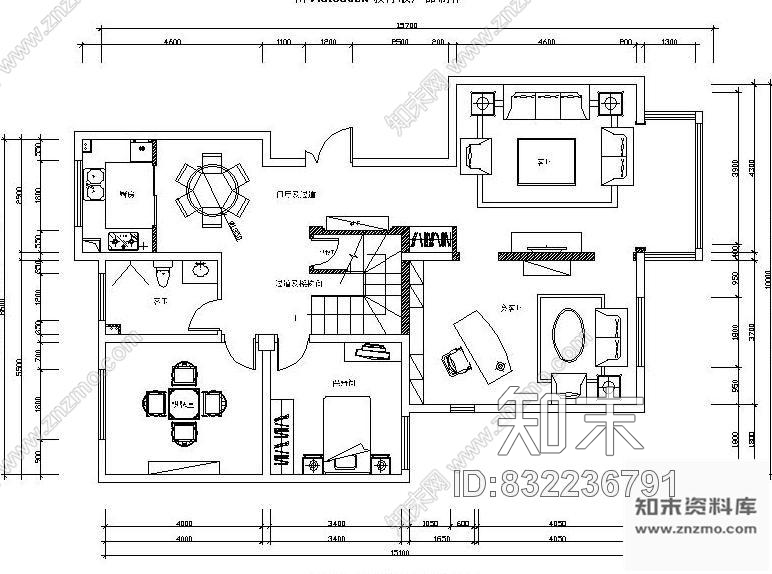 图块/节点新疆两套复式楼平面方案图cad施工图下载【ID:832236791】