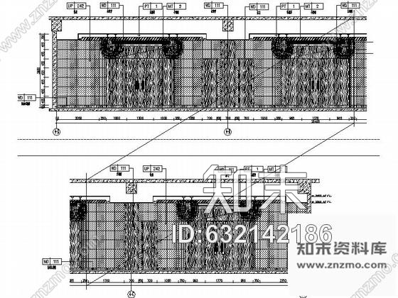 施工图北京现代风格餐厅包房装修施工图含效果cad施工图下载【ID:632142186】