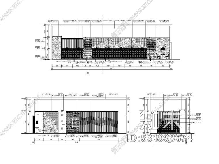 新中式餐饮空间装修施工图附效果图+概念方案cad施工图下载【ID:531999574】