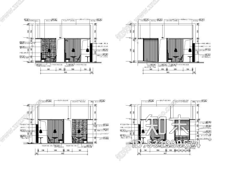 新中式餐饮空间装修施工图附效果图+概念方案cad施工图下载【ID:531999574】