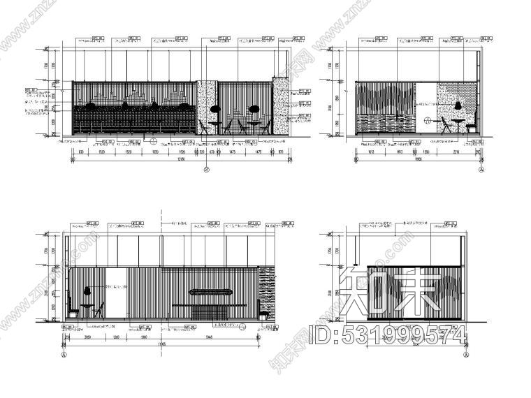 新中式餐饮空间装修施工图附效果图+概念方案cad施工图下载【ID:531999574】