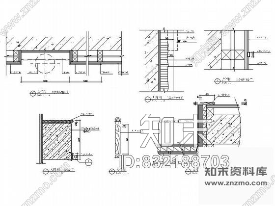 图块/节点写字楼办公室节点CAD图块下载cad施工图下载【ID:832188703】
