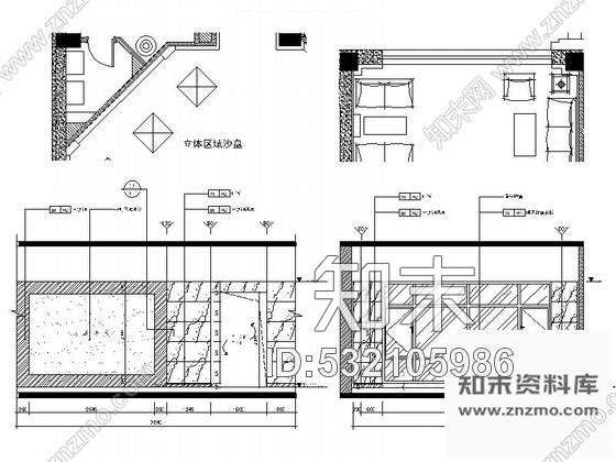 施工图吉林城市综合体现代售楼中心CAD装修图cad施工图下载【ID:532105986】