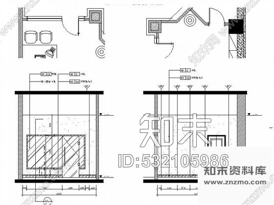 施工图吉林城市综合体现代售楼中心CAD装修图cad施工图下载【ID:532105986】