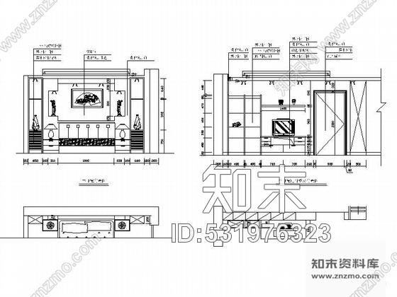 某三层别墅室内装修图cad施工图下载【ID:531976323】