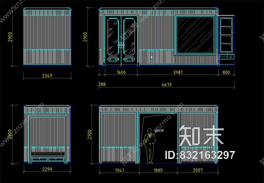 图森整体木作上海展厅丨cad施工图+木饰面深化图纸+软装清单价格+高清官方摄影...cad施工图下载【ID:832163297】