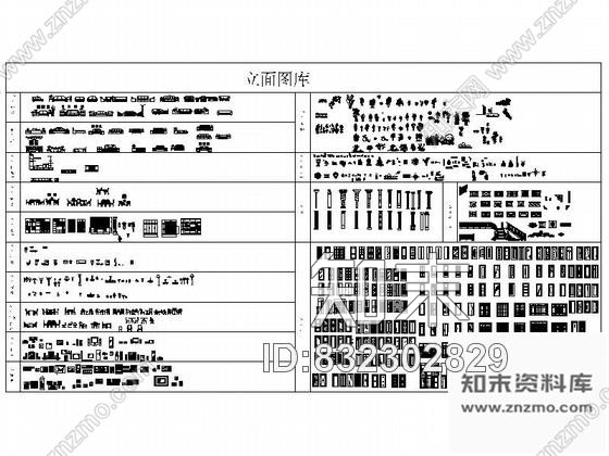 图块/节点全套室内立面家居CAD图块下载施工图下载【ID:832302829】