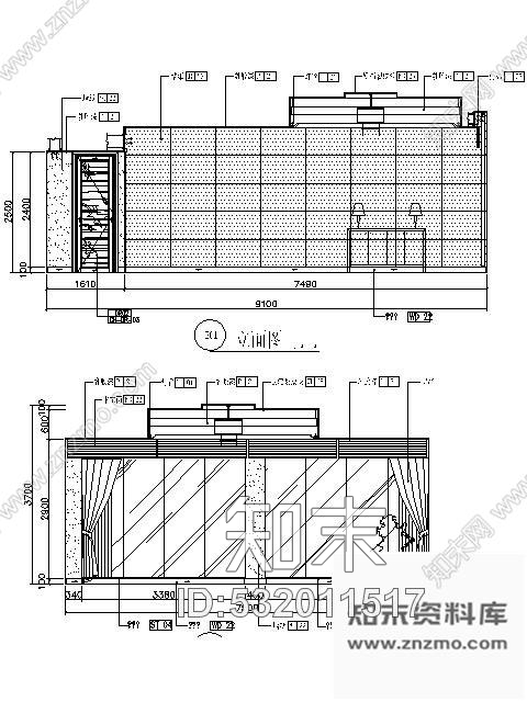 施工图中餐厅中包间施工图cad施工图下载【ID:532011517】