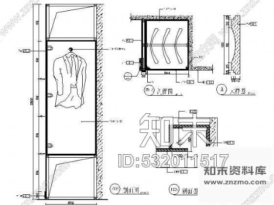 施工图中餐厅中包间施工图cad施工图下载【ID:532011517】