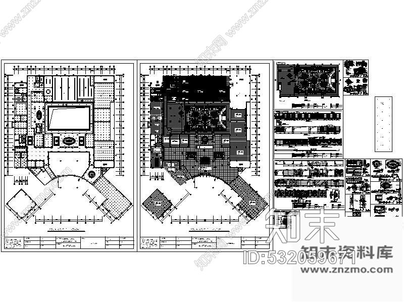 施工图某知名大酒店装修施工图cad施工图下载【ID:532059671】