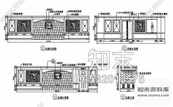 施工图宾馆餐厅装修图cad施工图下载【ID:532013575】