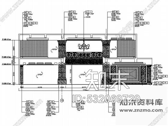 施工图上海市级行政区高档简欧风格售楼处CAD装修施工图含全套方案cad施工图下载【ID:532069729】