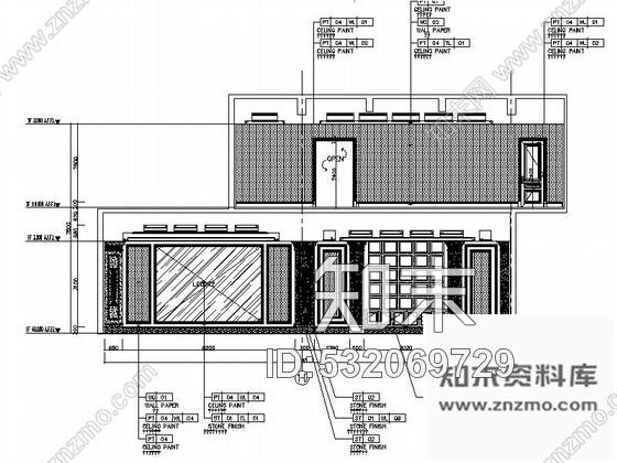 施工图上海市级行政区高档简欧风格售楼处CAD装修施工图含全套方案cad施工图下载【ID:532069729】