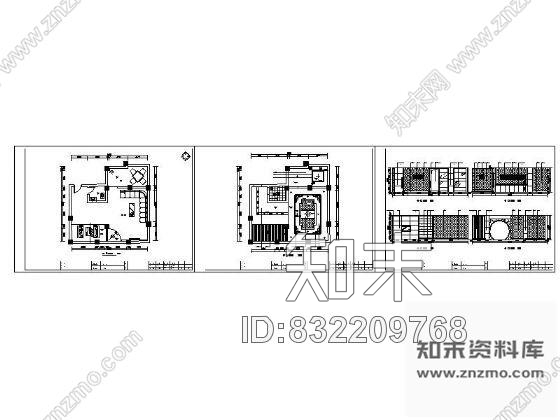 图块/节点29㎡商务包房立面图cad施工图下载【ID:832209768】