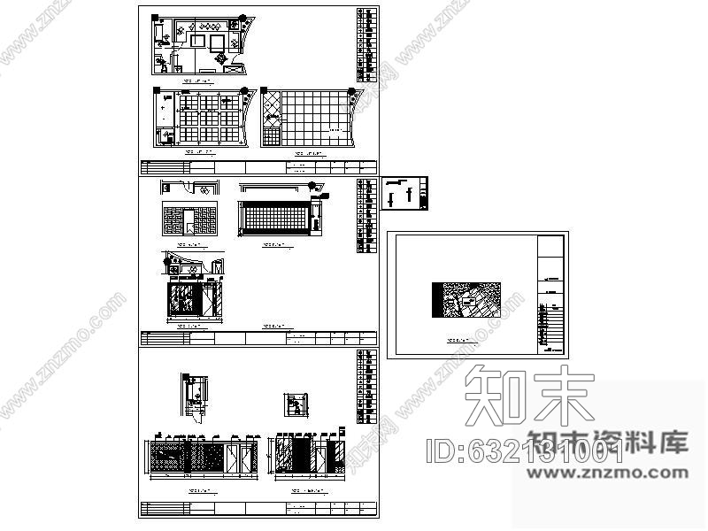 酒吧包间装修图cad施工图下载【ID:632131001】