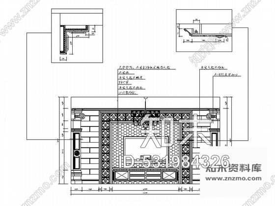 施工图山西古典三层别墅装饰装修图含效果cad施工图下载【ID:531984326】