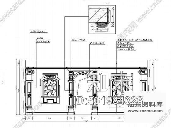 施工图山西古典三层别墅装饰装修图含效果cad施工图下载【ID:531984326】