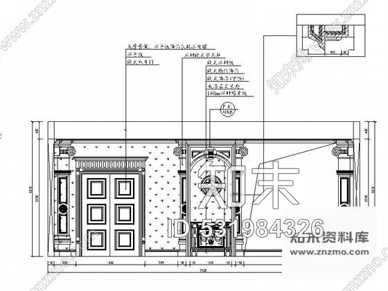 施工图山西古典三层别墅装饰装修图含效果cad施工图下载【ID:531984326】