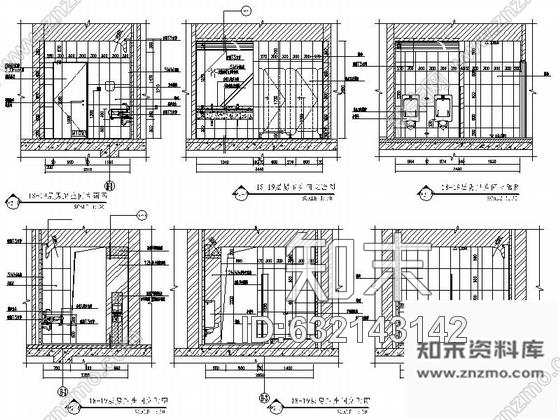施工图北京高档住宅小区回迁楼公共区装修设计施工图含效果cad施工图下载【ID:632143142】