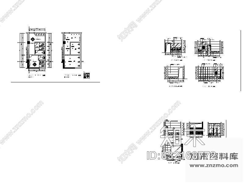 图块/节点酒店公共卫生间立面图cad施工图下载【ID:832168772】