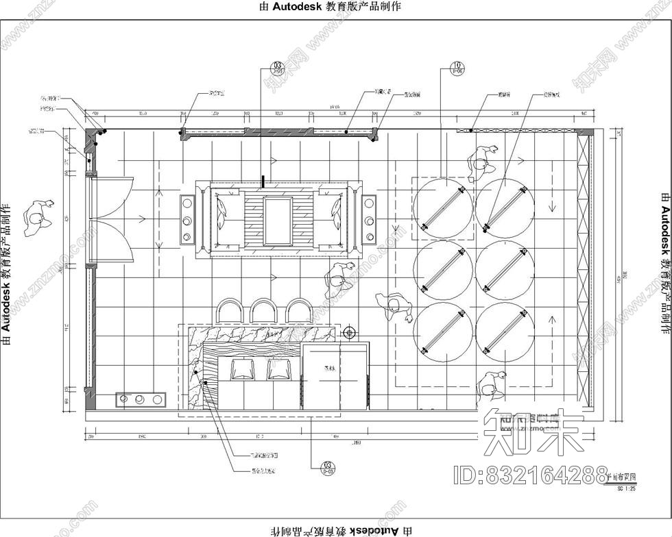 凯乐福玻璃全国连锁专卖店混搭风格室内装修施工图含效果cad施工图下载【ID:832164288】