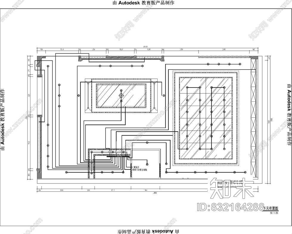 凯乐福玻璃全国连锁专卖店混搭风格室内装修施工图含效果cad施工图下载【ID:832164288】