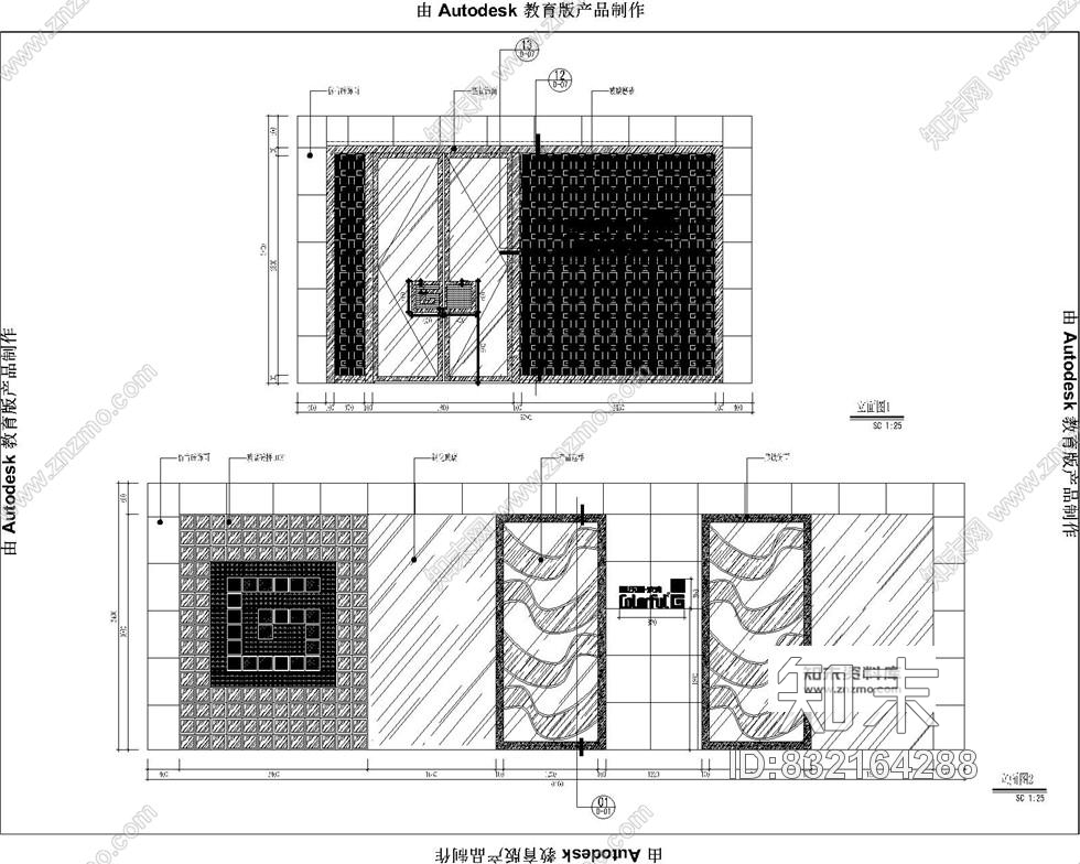 凯乐福玻璃全国连锁专卖店混搭风格室内装修施工图含效果cad施工图下载【ID:832164288】