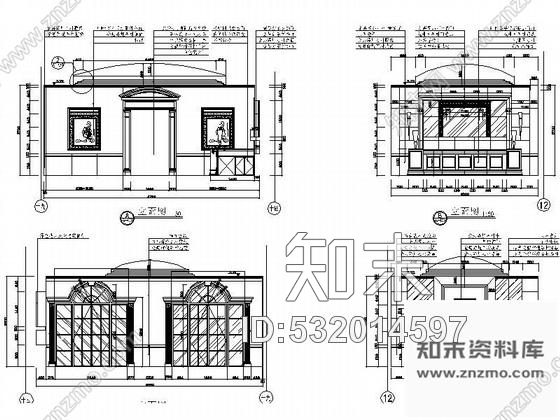 施工图某宾馆小酒吧装修图cad施工图下载【ID:532014597】