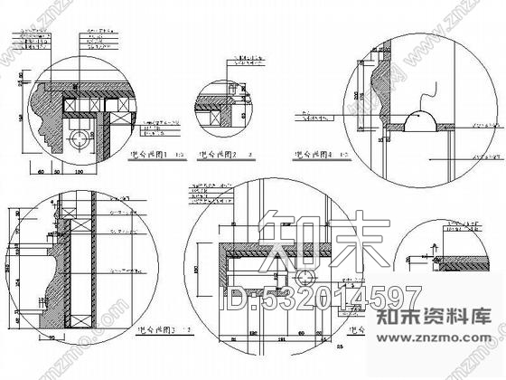 施工图某宾馆小酒吧装修图cad施工图下载【ID:532014597】